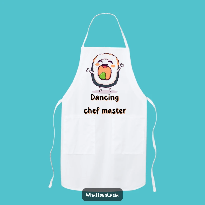 Funny Sushi Dance Apron: Cook with Fun Moves, Perfect Kitchen Gift!