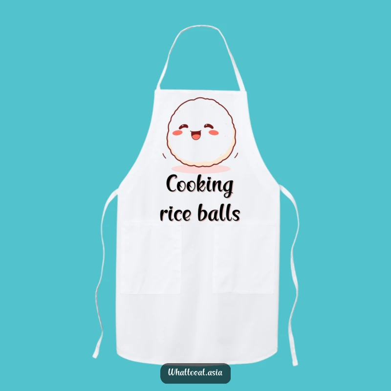 Funny Onigiri Apron: Wiggling Cook Bib, Kitchen Accessory Gift!