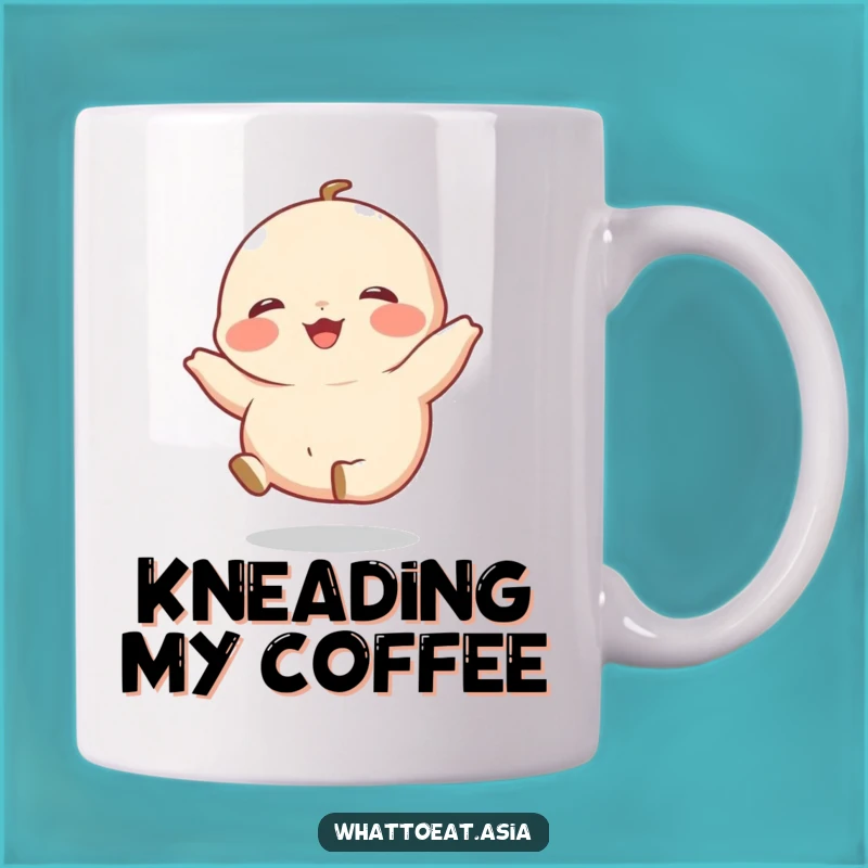 Funny Dumpling Mug: Giggling Legs Kick Gift for Foodie Friends!
