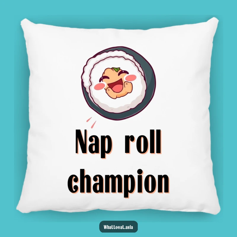 Funny Sushi Pillow: Cozy Somersault Roll Cushion, Adorable Gift!