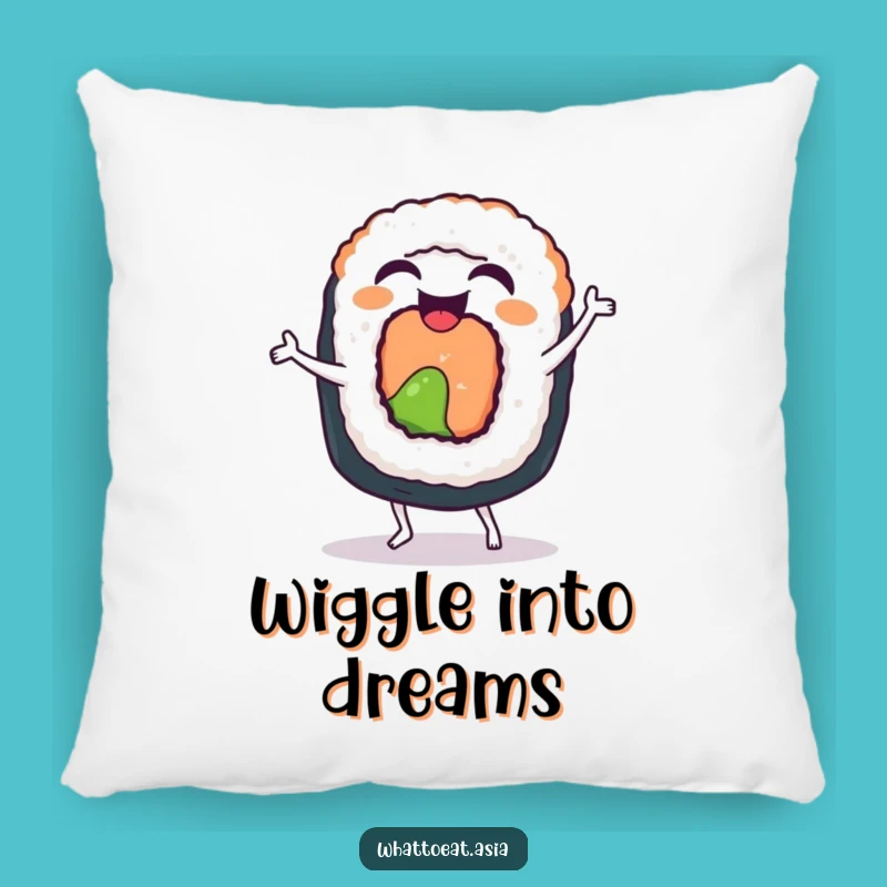 Funny Sushi Dance Pillow: Cozy Cuddles with Culinary Fun, Perfect Gift!