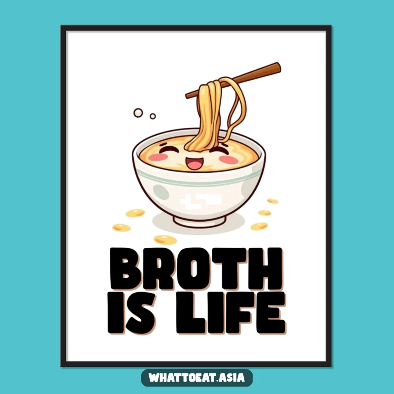 Funny Ramen Giggling Digital Art: Instant Fun, Perfect Gift!