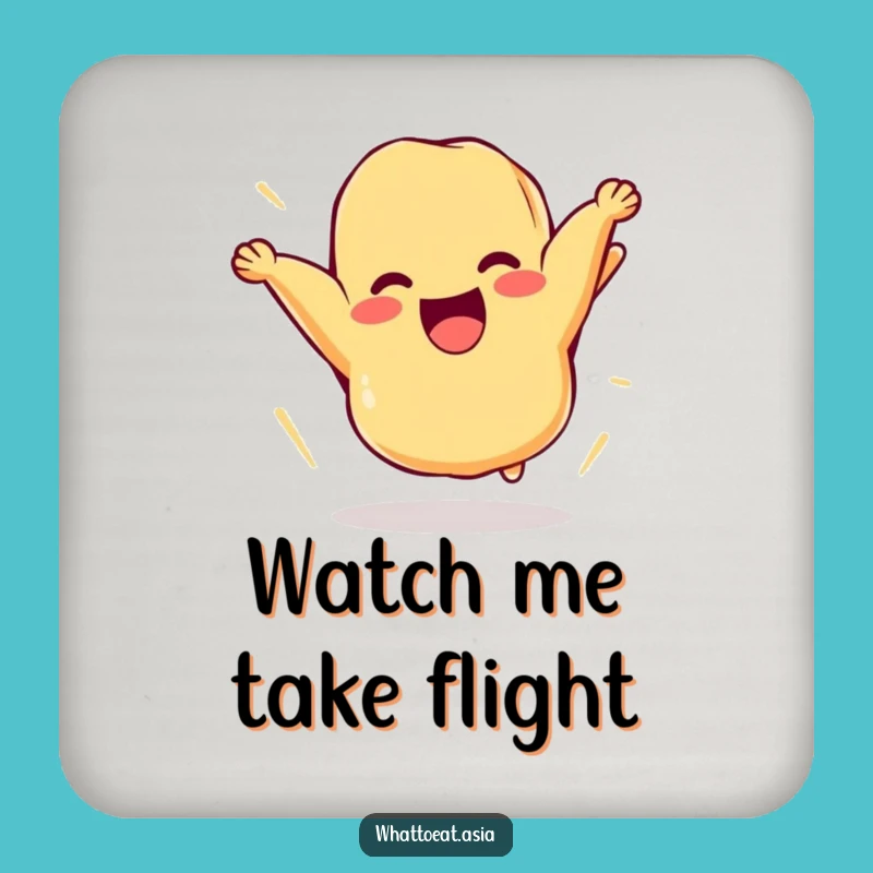 Funny Tempura Coaster: Protect Surfaces with Comical Action!