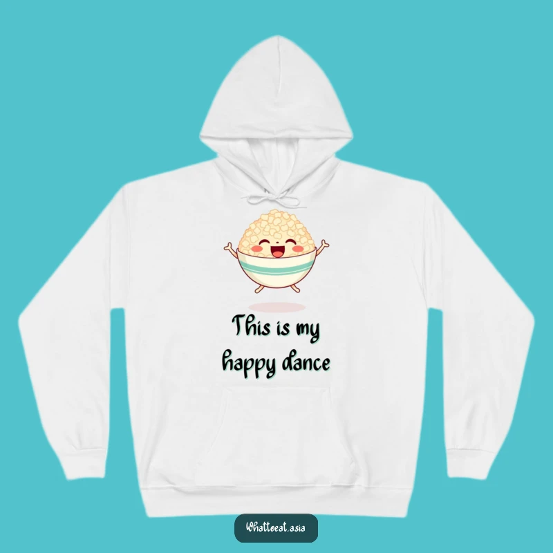 Funny Happy Rice Bowl Hoodie: Cozy Up with Joyful Energy