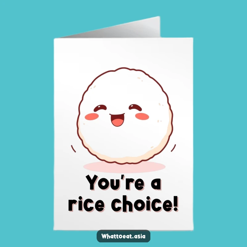 Free Printable Onigiri Congrats Card: Hilarious Rolling Downloadable!