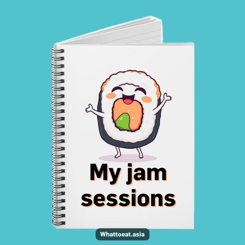 Funny Sushi Dance Notebook: Jot Down Ideas with Joy, Perfect Gift!