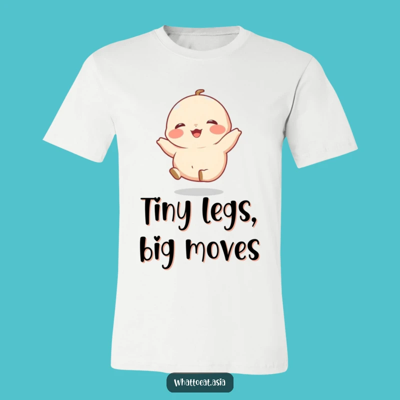 Funny Dumpling T-Shirt: Giggling Legs Kick Tee, Perfect Gift!